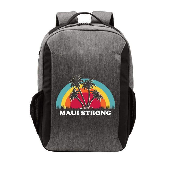 Maui Strong Tropical Hawaii Wildfire Vector Backpack