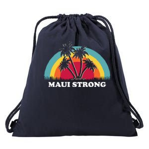 Maui Strong Tropical Hawaii Wildfire Drawstring Bag