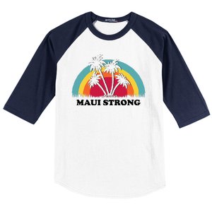 Maui Strong Tropical Hawaii Wildfire Baseball Sleeve Shirt