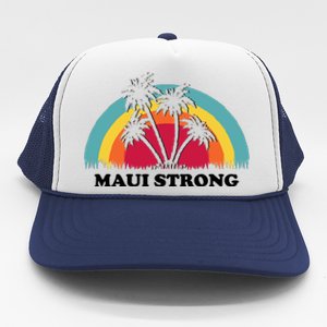 Maui Strong Tropical Hawaii Wildfire Trucker Hat