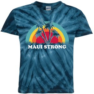 Maui Strong Tropical Hawaii Wildfire Kids Tie-Dye T-Shirt