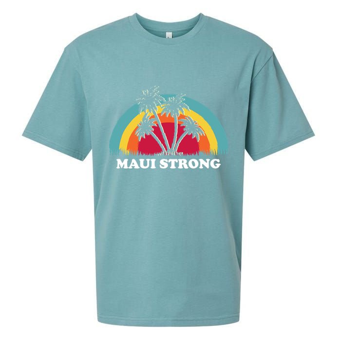Maui Strong Tropical Hawaii Wildfire Sueded Cloud Jersey T-Shirt