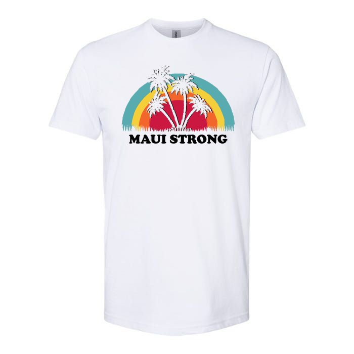 Maui Strong Tropical Hawaii Wildfire Softstyle CVC T-Shirt