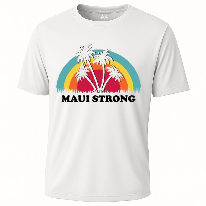 Maui Strong Tropical Hawaii Wildfire Cooling Performance Crew T-Shirt