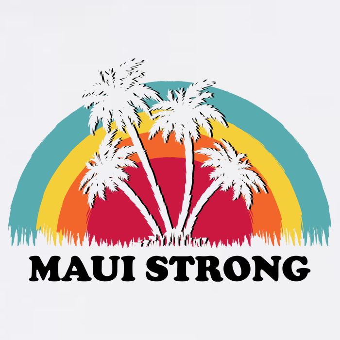 Maui Strong Tropical Hawaii Wildfire Button