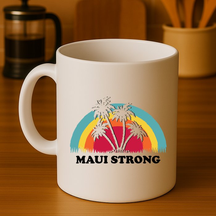 Maui Strong Tropical Hawaii Wildfire Mug