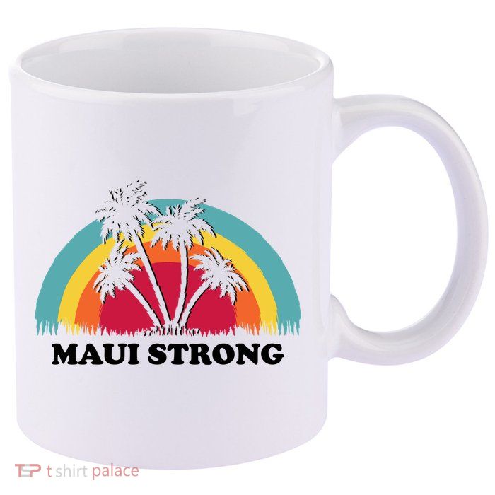 Maui Strong Tropical Hawaii Wildfire 11oz C Handle Ceramic Mug