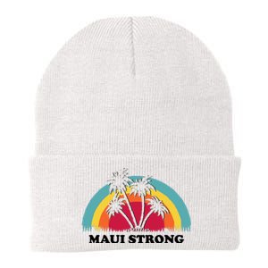 Maui Strong Tropical Hawaii Wildfire Knit Cap Winter Beanie