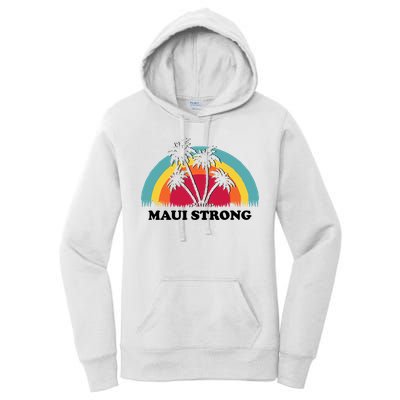 Maui Strong Tropical Hawaii Wildfire Women's Pullover Hoodie