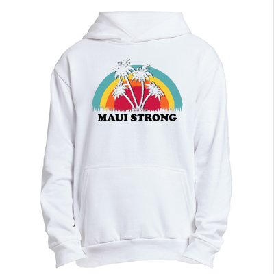 Maui Strong Tropical Hawaii Wildfire Urban Pullover Hoodie