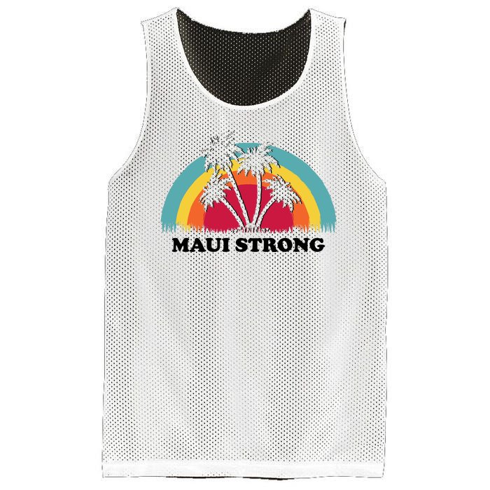 Maui Strong Tropical Hawaii Wildfire Mesh Reversible Basketball Jersey Tank