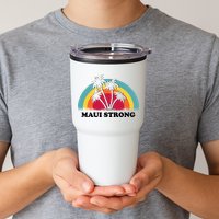 Maui Strong Tropical Hawaii Wildfire Tumbler