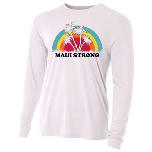 Maui Strong Tropical Hawaii Wildfire Cooling Performance Long Sleeve Crew