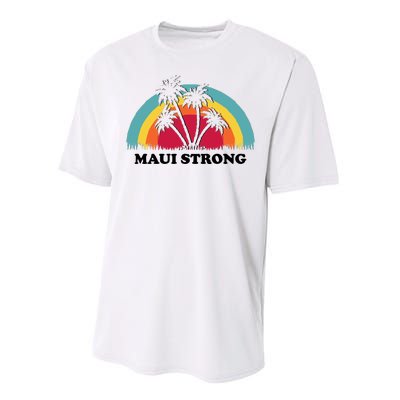 Maui Strong Tropical Hawaii Wildfire Performance Sprint T-Shirt