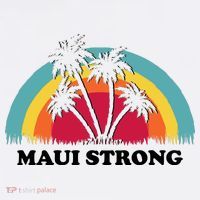 Maui Strong Tropical Hawaii Wildfire Poster