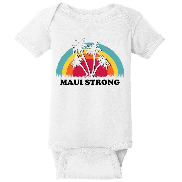 Maui Strong Tropical Hawaii Wildfire Baby Bodysuit