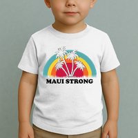 Maui Strong Tropical Hawaii Wildfire Toddler T-Shirt