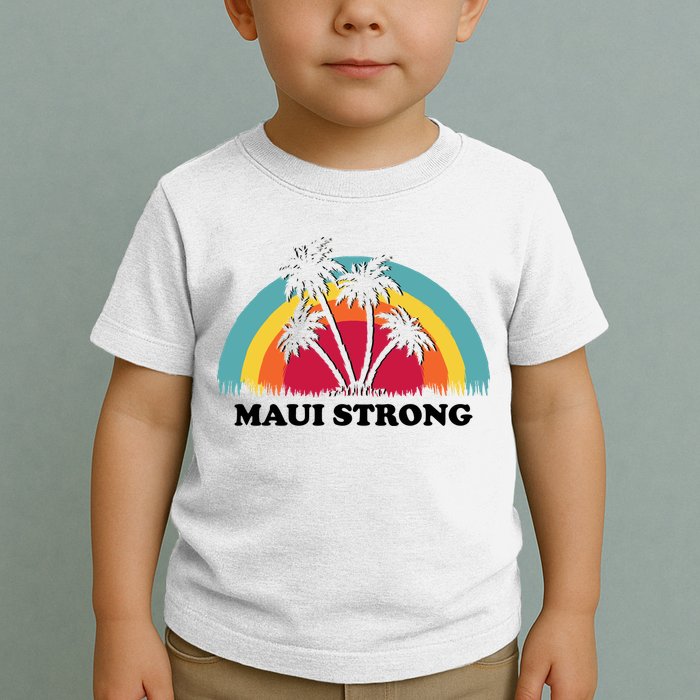 Maui Strong Tropical Hawaii Wildfire Toddler T-Shirt