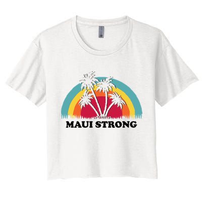 Maui Strong Tropical Hawaii Wildfire Crop Top