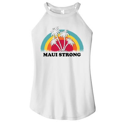 Maui Strong Tropical Hawaii Wildfire Women's Perfect Tri Rocker Tank