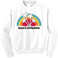 Maui Strong Tropical Hawaii Wildfire Kids Sweatshirt