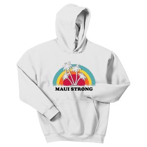 Maui Strong Tropical Hawaii Wildfire Kids Hoodie