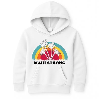 Maui Strong Tropical Hawaii Wildfire Kids Hoodie