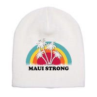 Maui Strong Tropical Hawaii Wildfire Short Acrylic Beanie