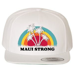 Maui Strong Tropical Hawaii Wildfire Wool Snapback Cap