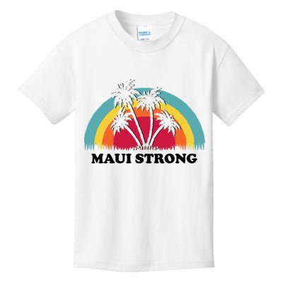 Maui Strong Tropical Hawaii Wildfire Kids T-Shirt