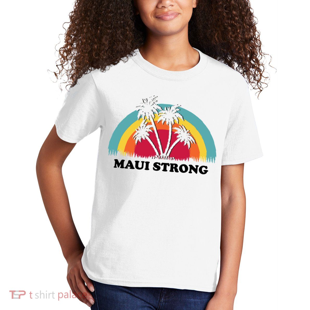 Maui Strong Tropical Hawaii Wildfire Kids T-Shirt