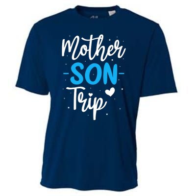 Mother Son Trip Summer Family Vacation Trip Cruise Beach Cooling Performance Crew T-Shirt