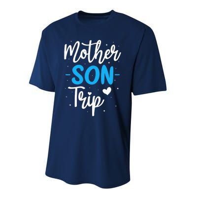 Mother Son Trip Summer Family Vacation Trip Cruise Beach Performance Sprint T-Shirt