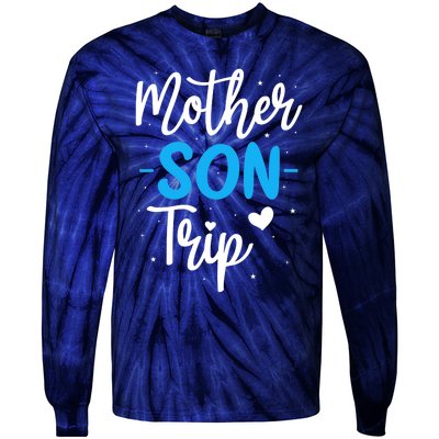 Mother Son Trip Summer Family Vacation Trip Cruise Beach Tie-Dye Long Sleeve Shirt