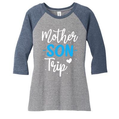 Mother Son Trip Summer Family Vacation Trip Cruise Beach Women's Tri-Blend 3/4-Sleeve Raglan Shirt