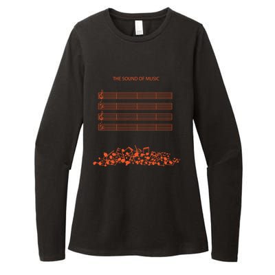 Music Sheet The Sound Of Silence Musical Notes Musician Great Gift Womens CVC Long Sleeve Shirt