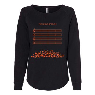 Music Sheet The Sound Of Silence Musical Notes Musician Great Gift Womens California Wash Sweatshirt