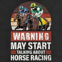 May Start Talking About Horse Racing Funny Racer Graphic Cool Comfort Performance Bucket Hat