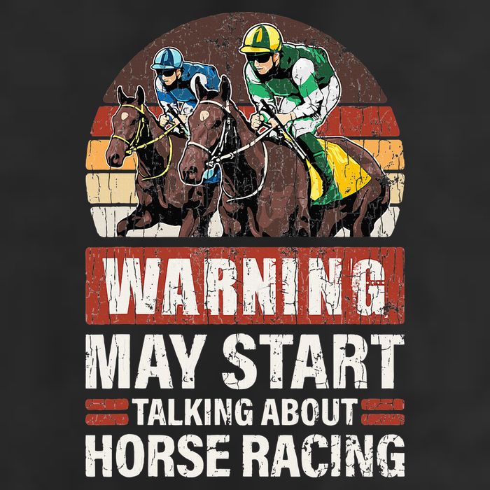 May Start Talking About Horse Racing Funny Racer Graphic Cool Comfort Performance Bucket Hat