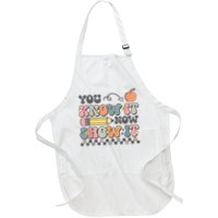 Motivational State Testing Test Day You Know It Now Show It Full-Length Apron With Pockets