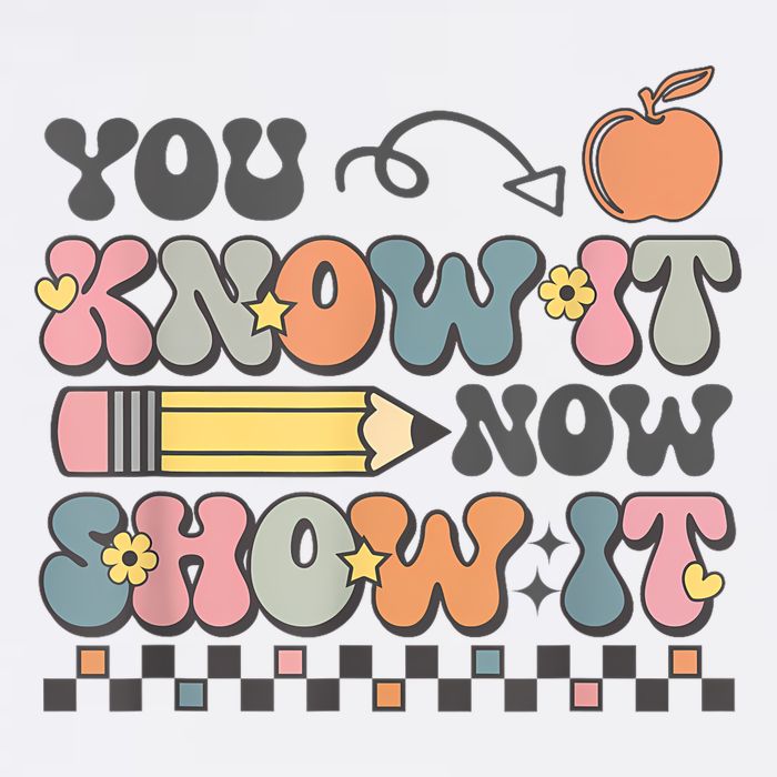Motivational State Testing Test Day You Know It Now Show It Knit Cap Winter Beanie