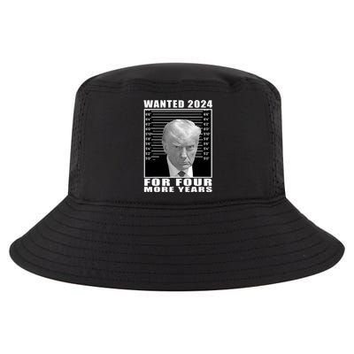 Mug Shot Trump Wanted 2024 For Four More Years Cool Comfort Performance Bucket Hat