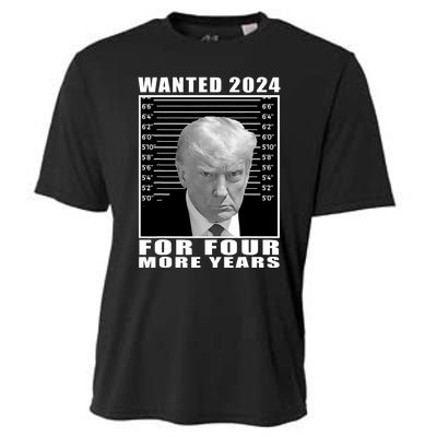 Mug Shot Trump Wanted 2024 For Four More Years Cooling Performance Crew T-Shirt