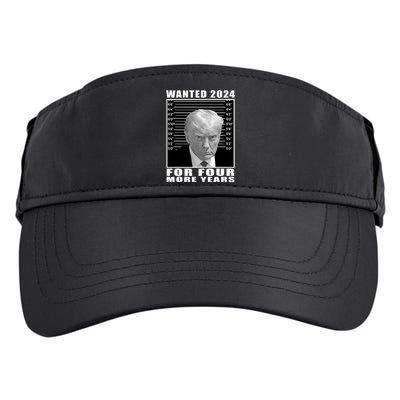 Mug Shot Trump Wanted 2024 For Four More Years Adult Drive Performance Visor