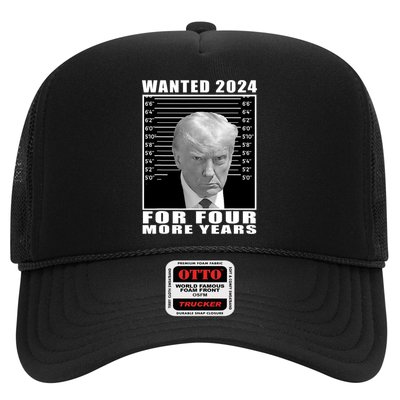 Mug Shot Trump Wanted 2024 For Four More Years Trucker Hat