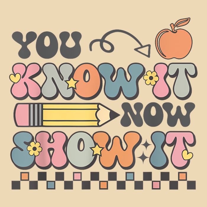 Motivational State Testing Test Day You Know It Now Show It Drawstring Bag