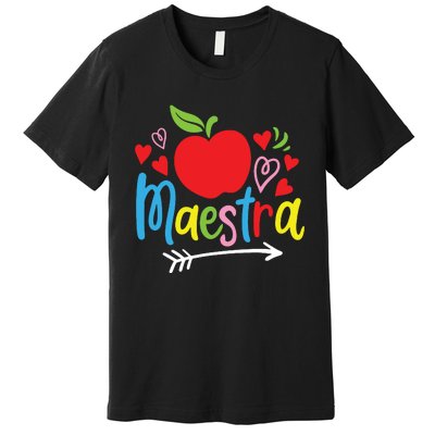 Maestra Spanish Teacher Premium T-Shirt