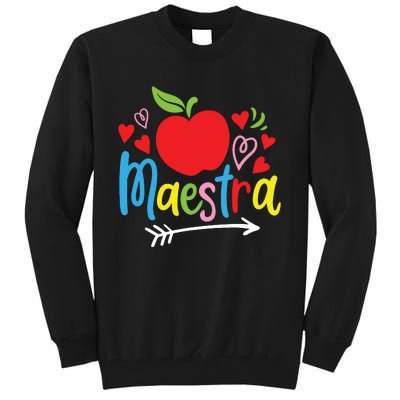 Maestra Spanish Teacher Tall Sweatshirt