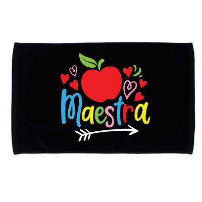 Maestra Spanish Teacher Microfiber Hand Towel