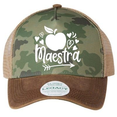 Maestra Spanish Teacher Legacy Tie Dye Trucker Hat